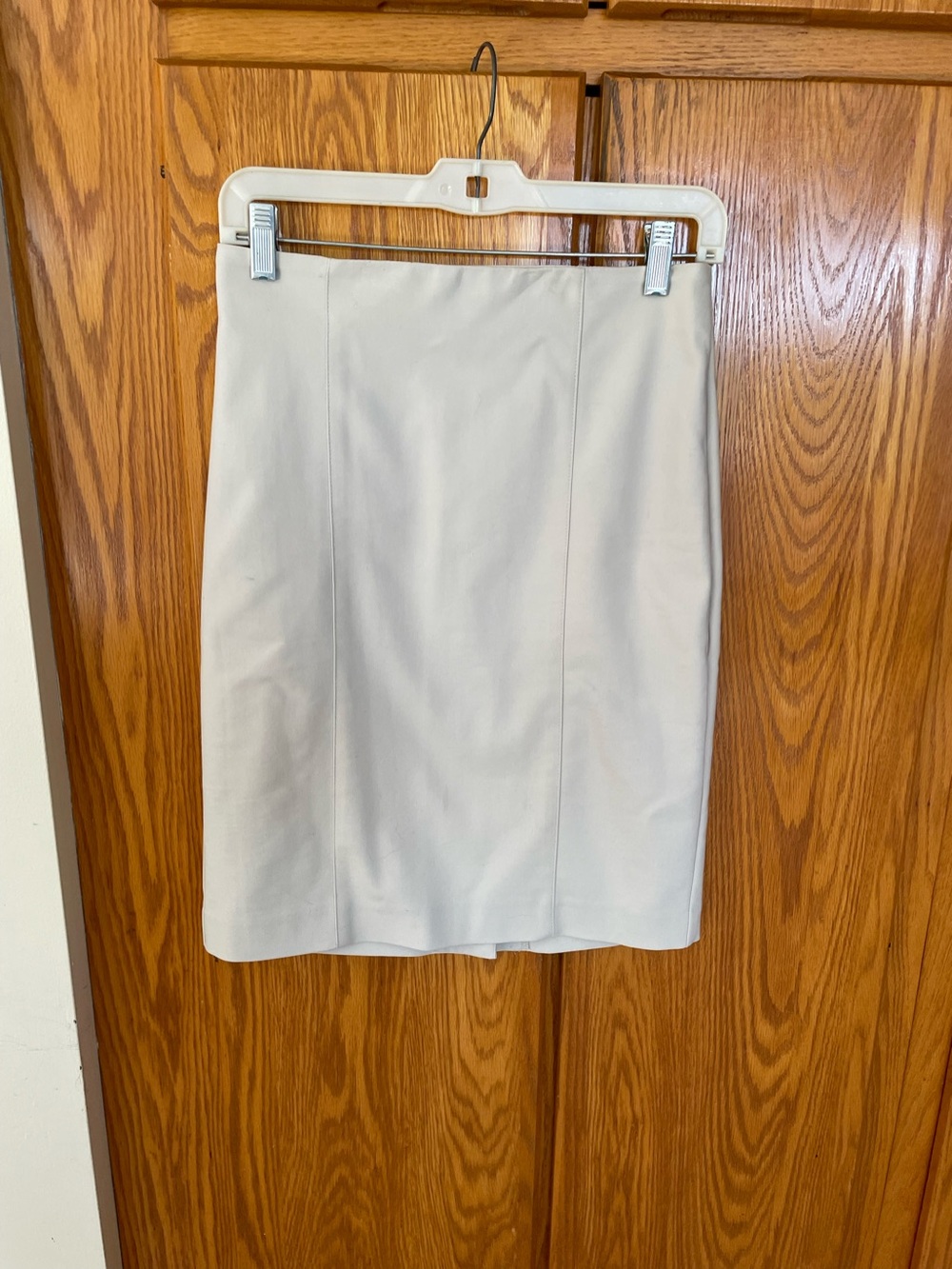 Van Heusen Cream Pencil Skirt